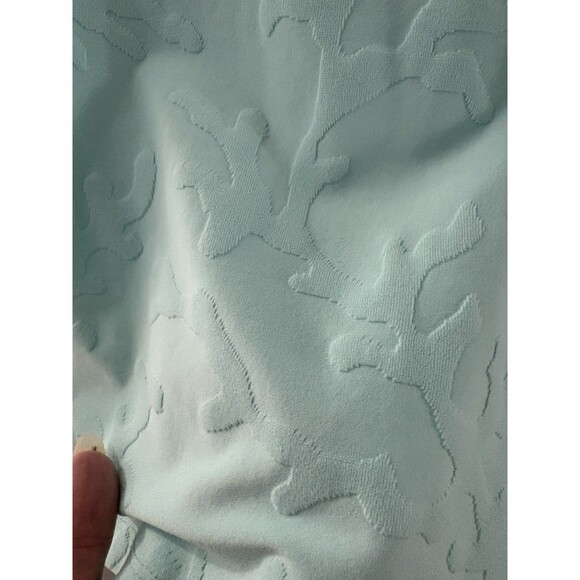 J McLaughlin Catalina Cloth Shirt Medium Textured Coral Pattern Fitted Beach - Picture 2 of 16